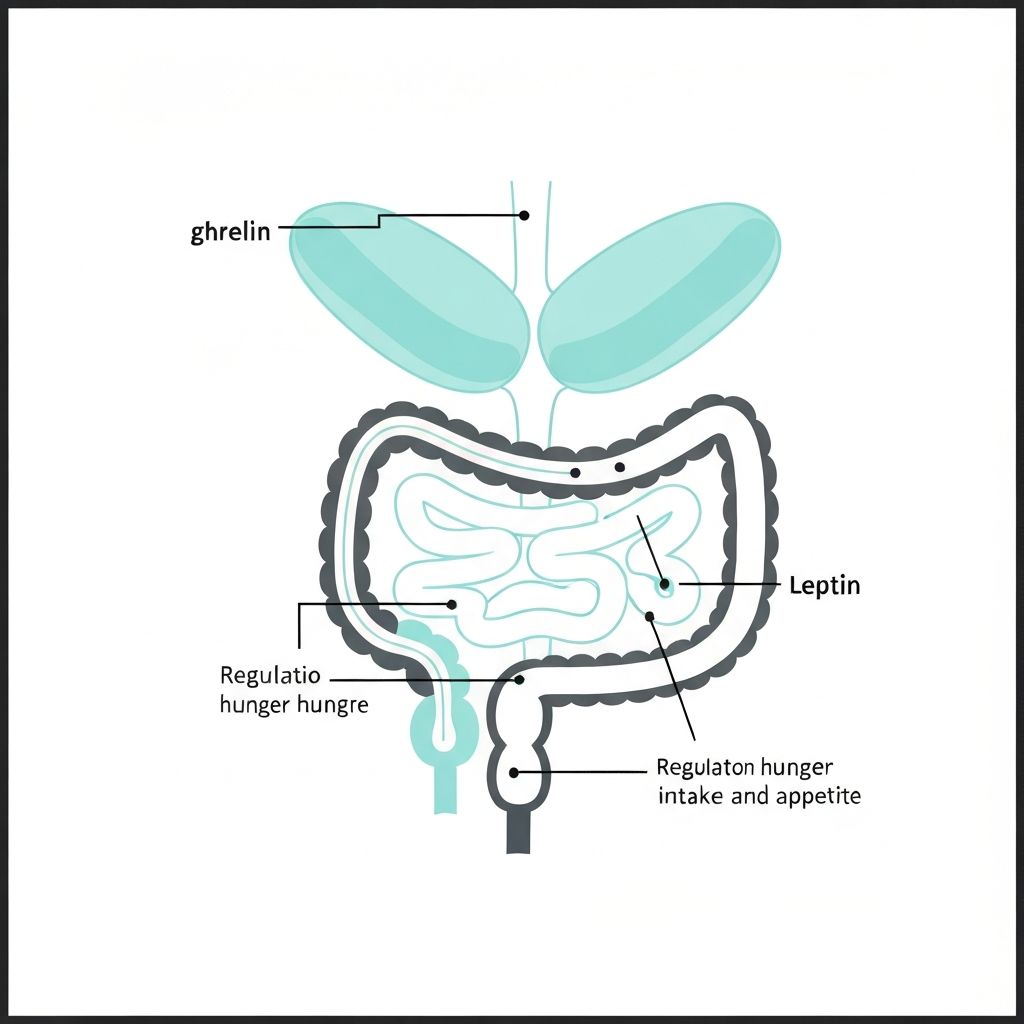 Satiety and appetite physiological illustration